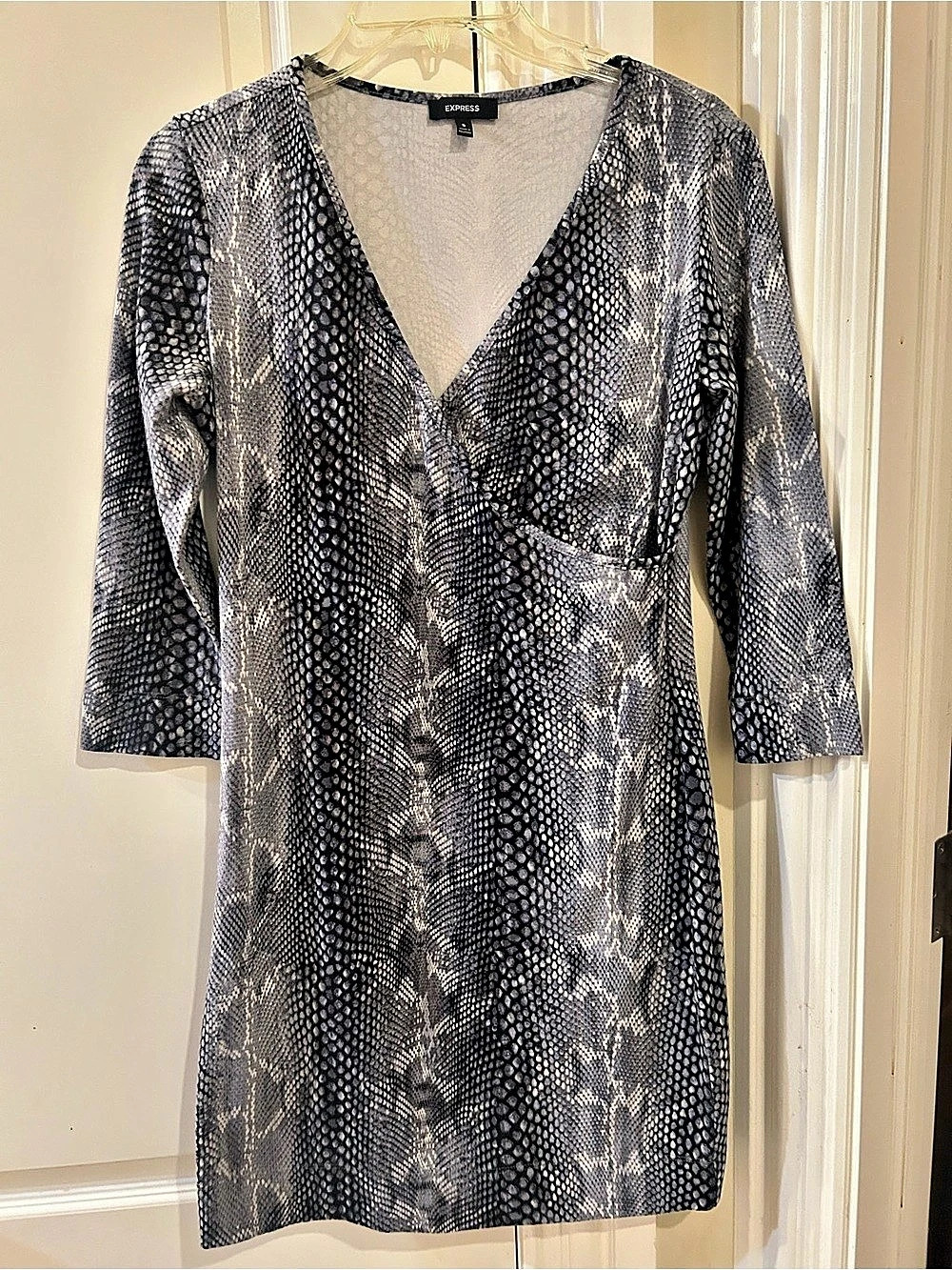 Express Snake Print Mini Dress Size Small Like New